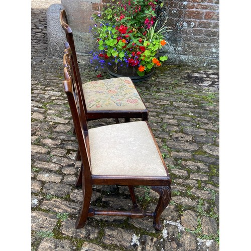 121 - 3 X EDWARDIAN CHAIRS 
50 X 42 X 93CM