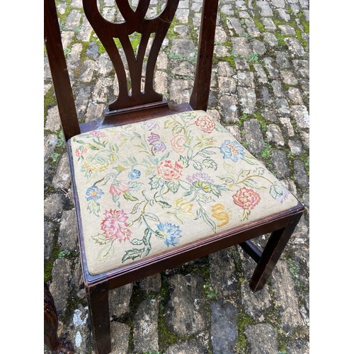 121 - 3 X EDWARDIAN CHAIRS 
50 X 42 X 93CM