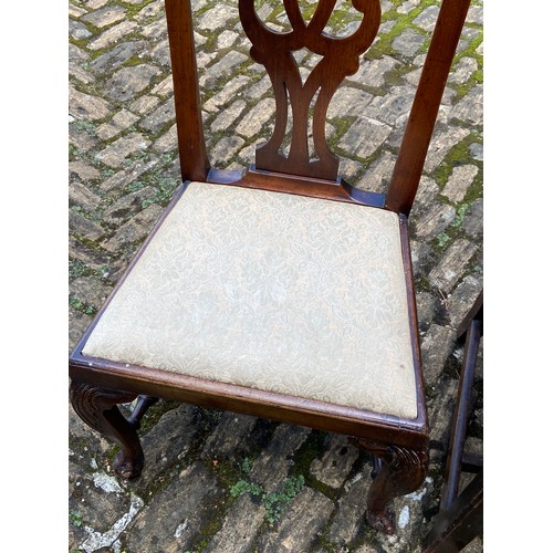 121 - 3 X EDWARDIAN CHAIRS 
50 X 42 X 93CM