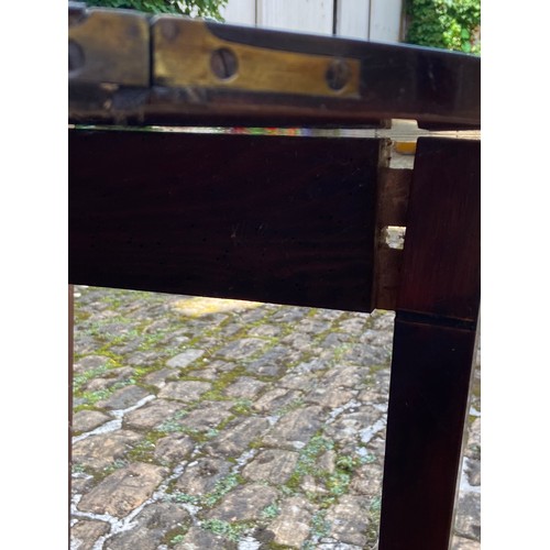 123 - ANTIQUE DEMI LOOM CARD TABLE 
92 X 46 X 74CM