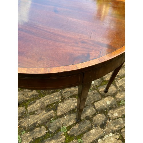 123 - ANTIQUE DEMI LOOM CARD TABLE 
92 X 46 X 74CM