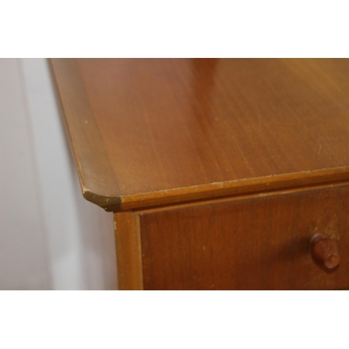 107 - RETRO GIMSON AND SLATER FRENCH WALNUT LOMBARDY DRESSING TABLE 
140 X 50 X 119CM