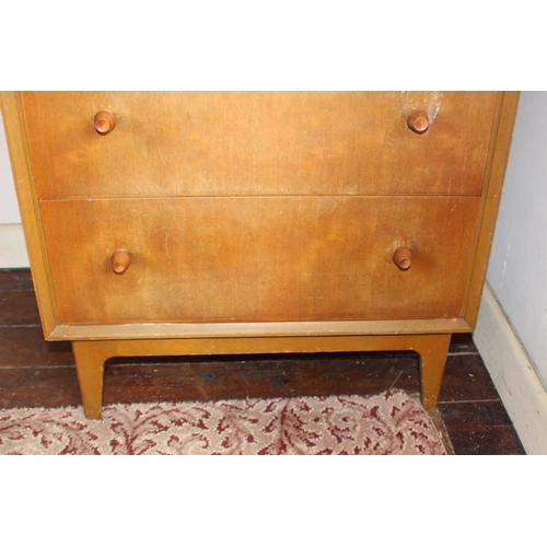 108 - RETRO GIMSON AND SLATER FRENCH WALNUT LOMBARDY CHEST OF DRAWERS
63.5 X 60 X 110CM