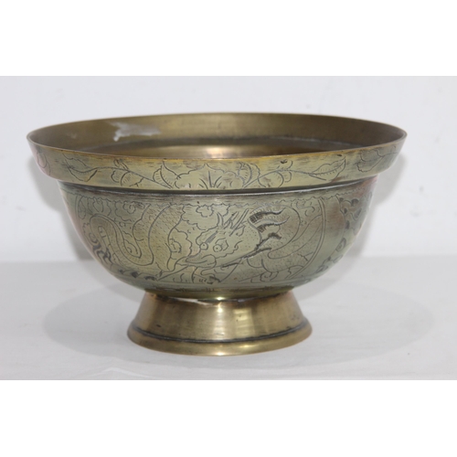 405 - ORIENTAL BRASS BOWL
14 X 23CM