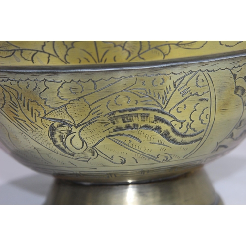 405 - ORIENTAL BRASS BOWL
14 X 23CM