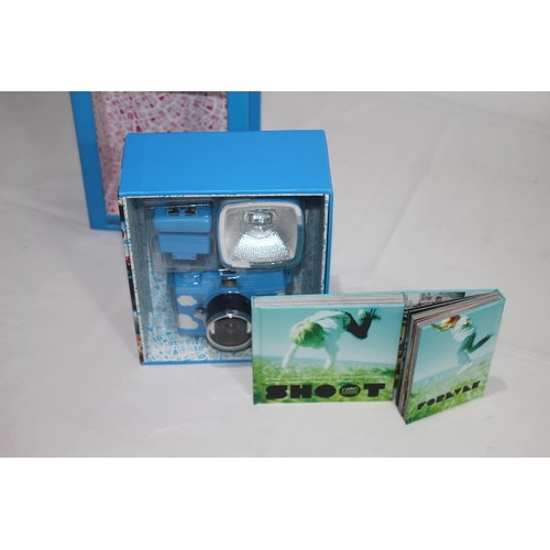 413 - FISHEYE-LAMAGRAPHY AND DIANA AND FLASH CAMERAS - UNOPENED  IN BOX