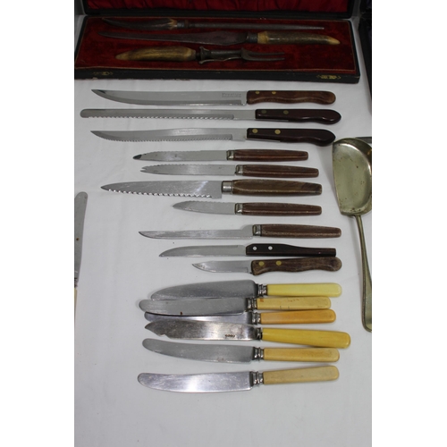 421 - QUANTITY OF CASED CUTLERY ETC