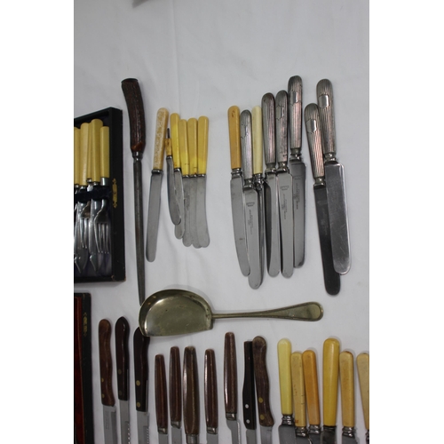 421 - QUANTITY OF CASED CUTLERY ETC