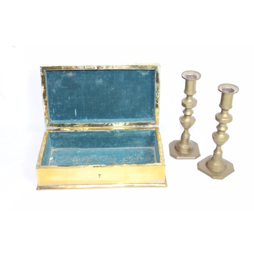 489 - QUANTITY OF BRASSWARE 
29CM