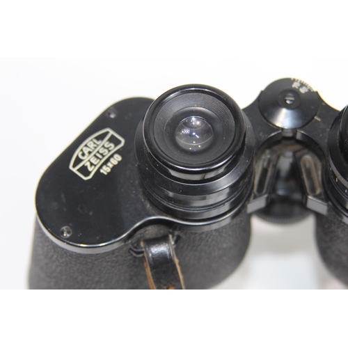 508 - PAIR OF ZEISS 15 X 60 BINOCULARS IN LEATHER CASE