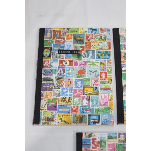 511 - 5 X SMALL STAMP ALBUMS AND CONTENTS