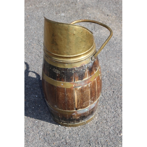 517 - VINTAGE BARREL STYLE COAL BIN 
58CM