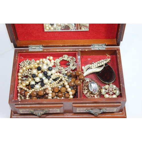 534 - 2 X JEWELLERY BOXES AND CONTENTS