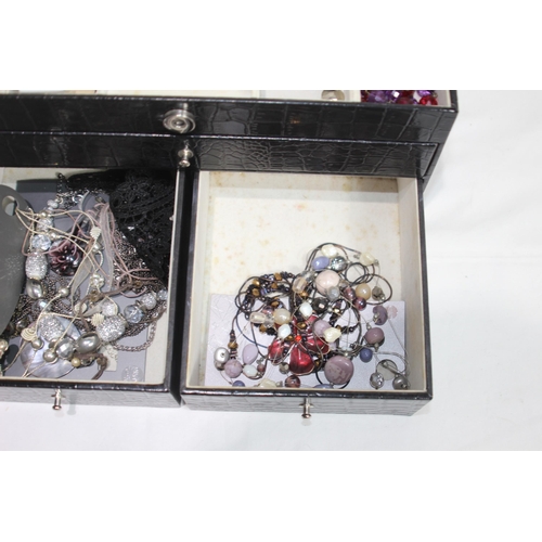 534 - 2 X JEWELLERY BOXES AND CONTENTS