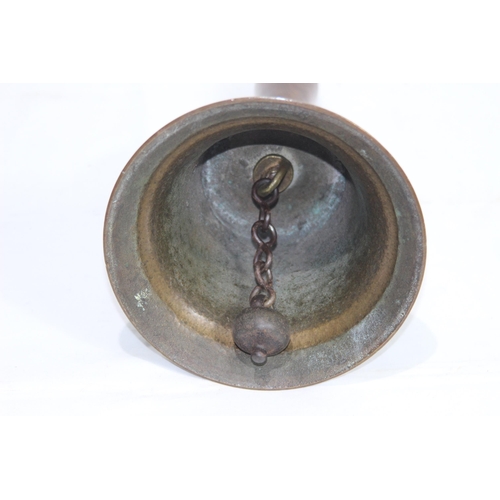 538 - VINTAGE BRONZE SCHOOL BELL