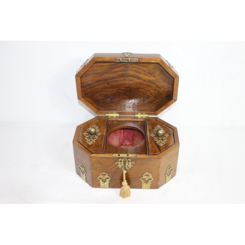 540 - ANTIQUE TEA CADDY