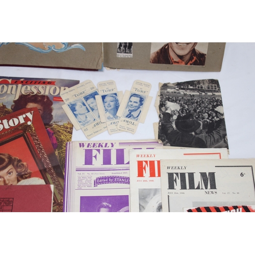 548 - VINTAGE SCRAPBOOK AND CONTENTS