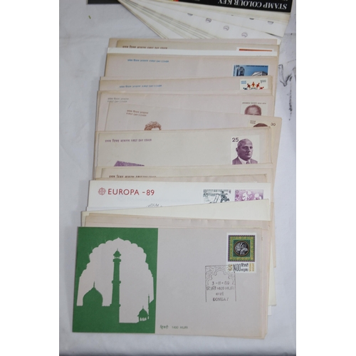 572 - QUANTITY OF STAMPS AND FIRST DAY COVERS ETC