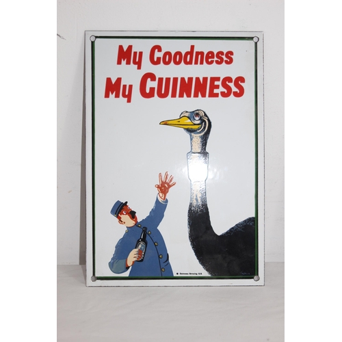 578 - 2 X METAL AND ENAMEL ADVERTISING PLAQUES 
36CM