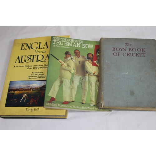 594 - QUANTITY OF CRICKET BOOKS INCLUDING WISDON