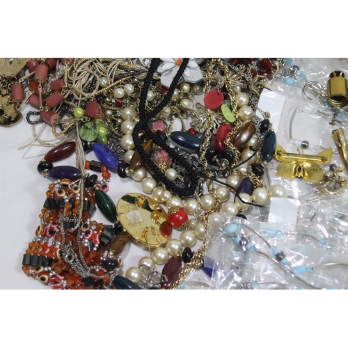 606 - QUANTITY OF COSTUME JEWELLERY