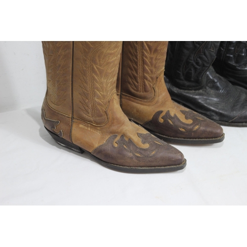 635 - 2 X PAIRS OF COWBOY BOOTS