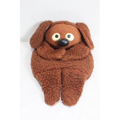 688 - VINTAGE WORLDCUP WILLY AND MUPPET ROWLF TEDDYS