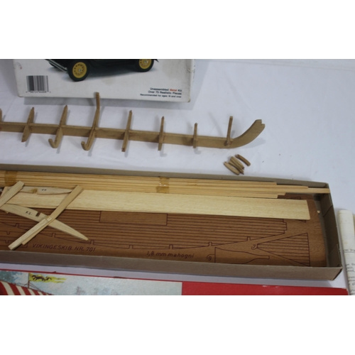 694 - MODEL CAR AND BOAT KITS