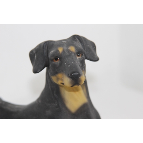 825 - 4 X DOBERMAN FIGURES 
26CM