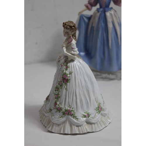 830 - 3 X FIGURES INCLUDING ROYAL WORCESTER ETC 
31CM