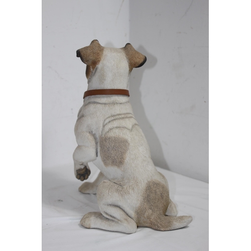 833 - JACK RUSSELL FIGURE PLUS ONE OTHER 
34CM