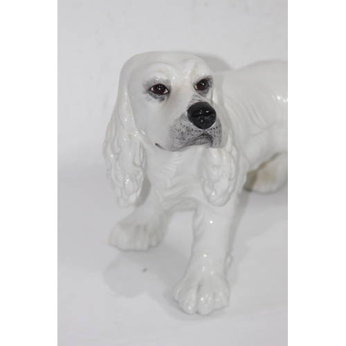 837 - PORCELAIN DOG FIGURE MADE IN ITALY - A/F
43CM