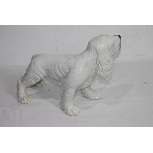 837 - PORCELAIN DOG FIGURE MADE IN ITALY - A/F
43CM