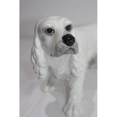 837 - PORCELAIN DOG FIGURE MADE IN ITALY - A/F
43CM