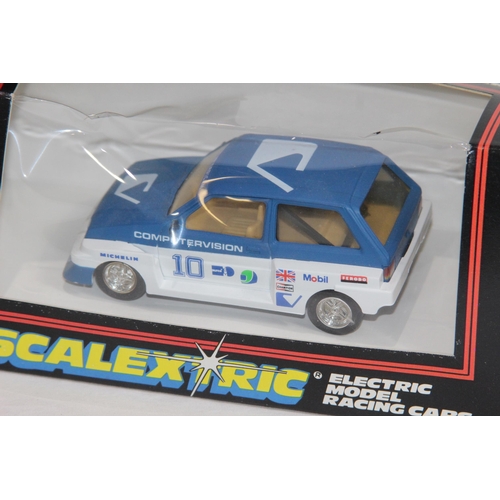 712 - 3 X BOXED VINTAGE SCALEXTRIC CARS