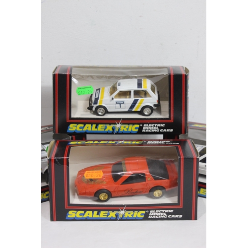 713 - 4 X BOXED VINTAGE SCALEXTRIC CARS