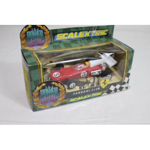 714 - 4 X BOXED VINTAGE POWER AND GLORY SCALEXTRIC CARS