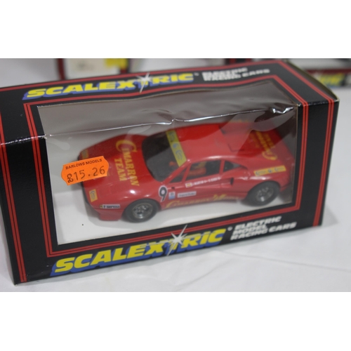 722 - 5 X BOXED VINTAGE SCALEXTRIC CARS