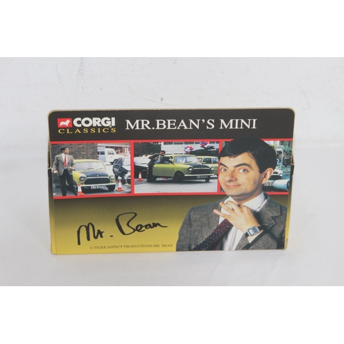 728 - QUANTITY OF BOXED CORGI CARS INCLUDING MR BEAN