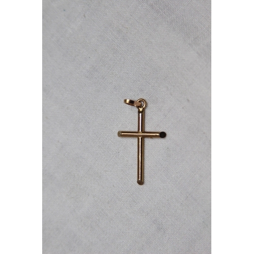 1206 - 9CT GOLD CROSS PENDANT