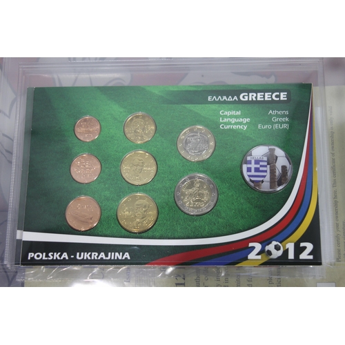 973 - PART COIN COLLECTION OF EURO 2012 PARTICIPANTS