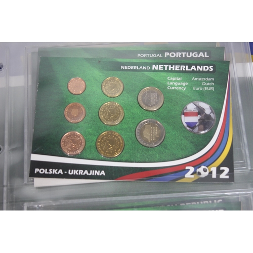 973 - PART COIN COLLECTION OF EURO 2012 PARTICIPANTS