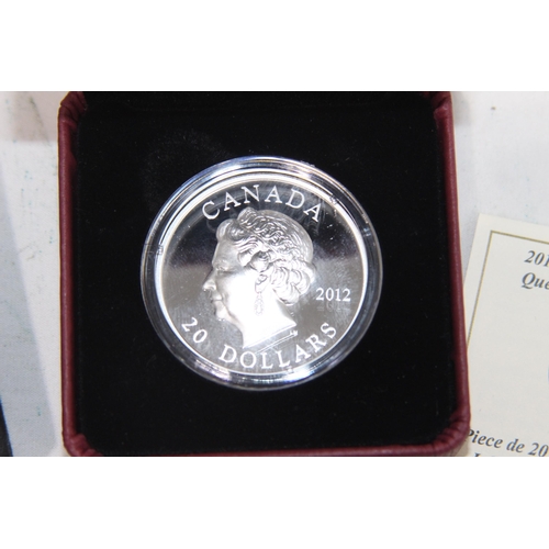 976 - 2012 ROYAL CANADIAN MINT SILVER $20 COIN