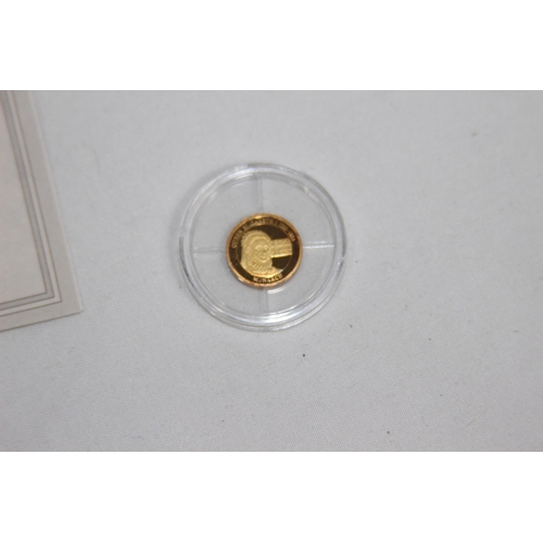 983 - .585 GOLD PROOF COIN - 0.5G