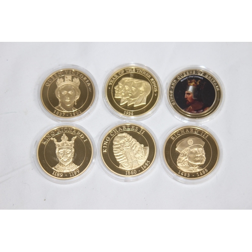 985 - QUANTITY OF COMMEMORATIVE COINS OF KINGS AND QUEENS