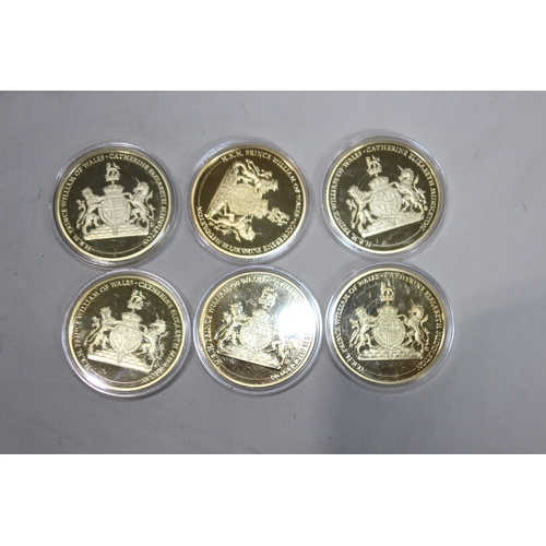 986 - COMMEMROTIVE COINS OF PRINCESS DI AND WILLS AND KATE