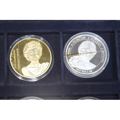 986 - COMMEMROTIVE COINS OF PRINCESS DI AND WILLS AND KATE