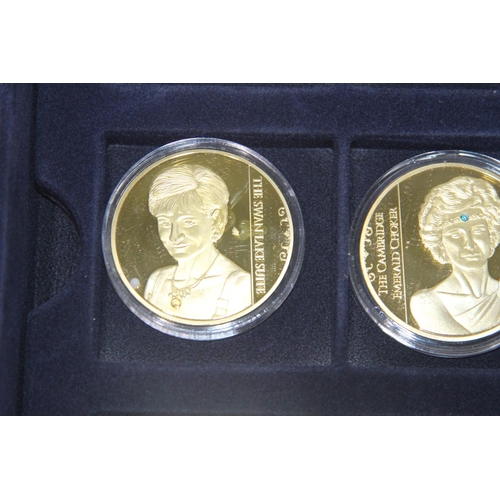 986 - COMMEMROTIVE COINS OF PRINCESS DI AND WILLS AND KATE