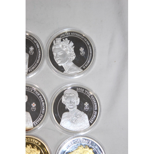 989 - QUANTITY OF QUEENS DIAMOND EDITION COINS