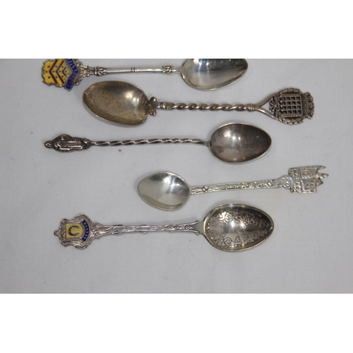 1129 - QUANTITY OF HALLMARKED AND 925 SILVER SPOONS - 147.3G